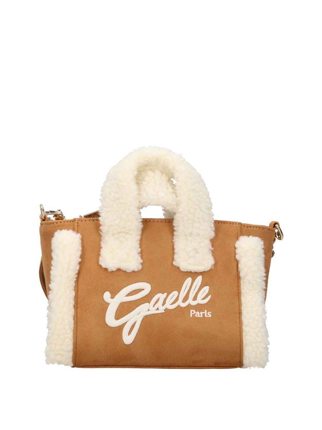 Gaelle Paris Borsa A Mano GAACW03291 Logo Frontale Sabbia Sabbia