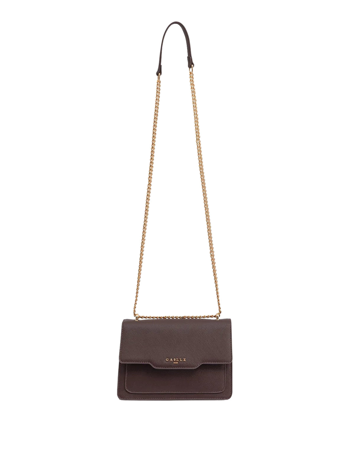 Gaelle Paris Gaelle Paris Borsa A Tracolla Saffiano Marrone Marrone