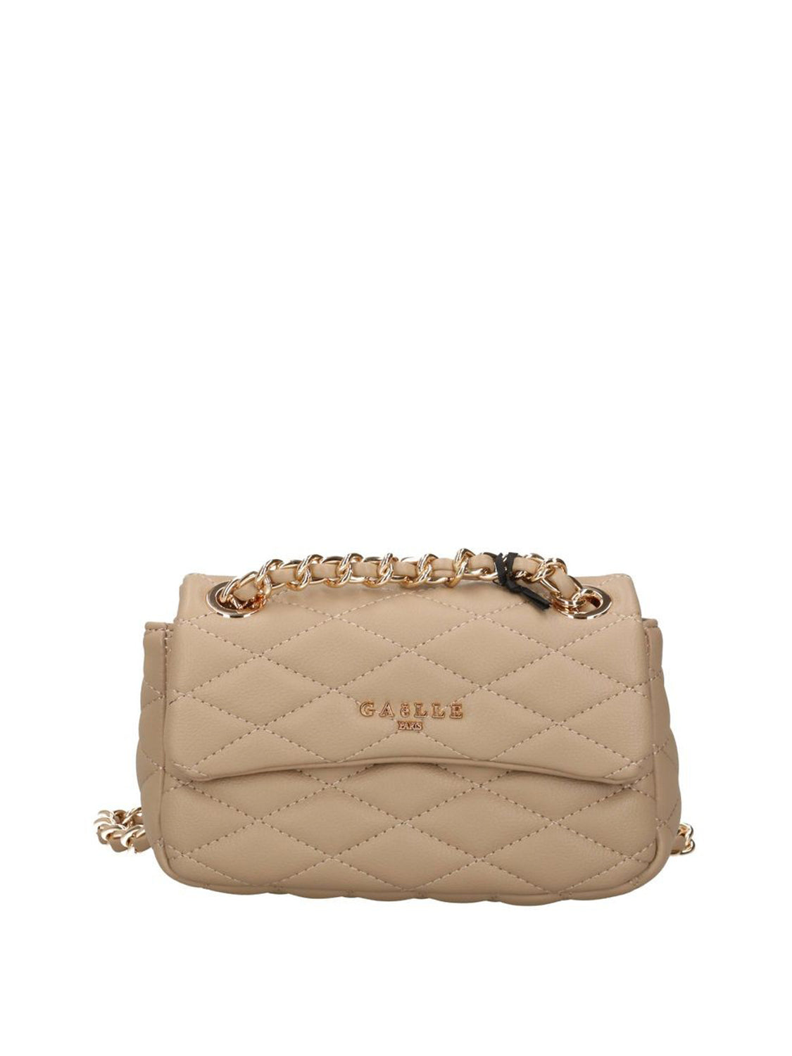 Gaelle Paris Borsa A Tracolla Gaelle Paris Logo Frontale Sabbia Sabbia