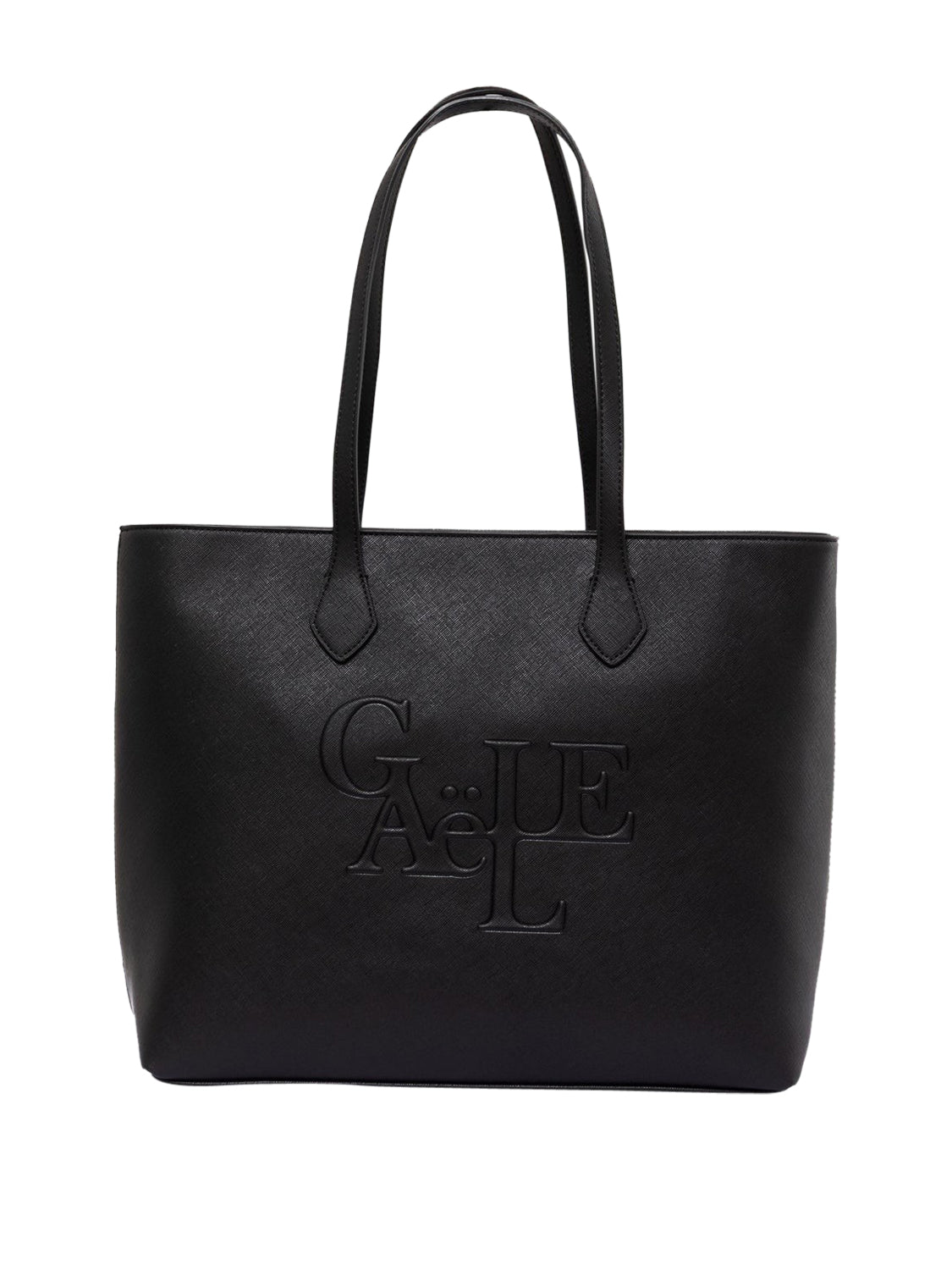 Gaelle Paris Gaelle Paris Maxi Shopper Maxi Logo Saffiano Nero Nero
