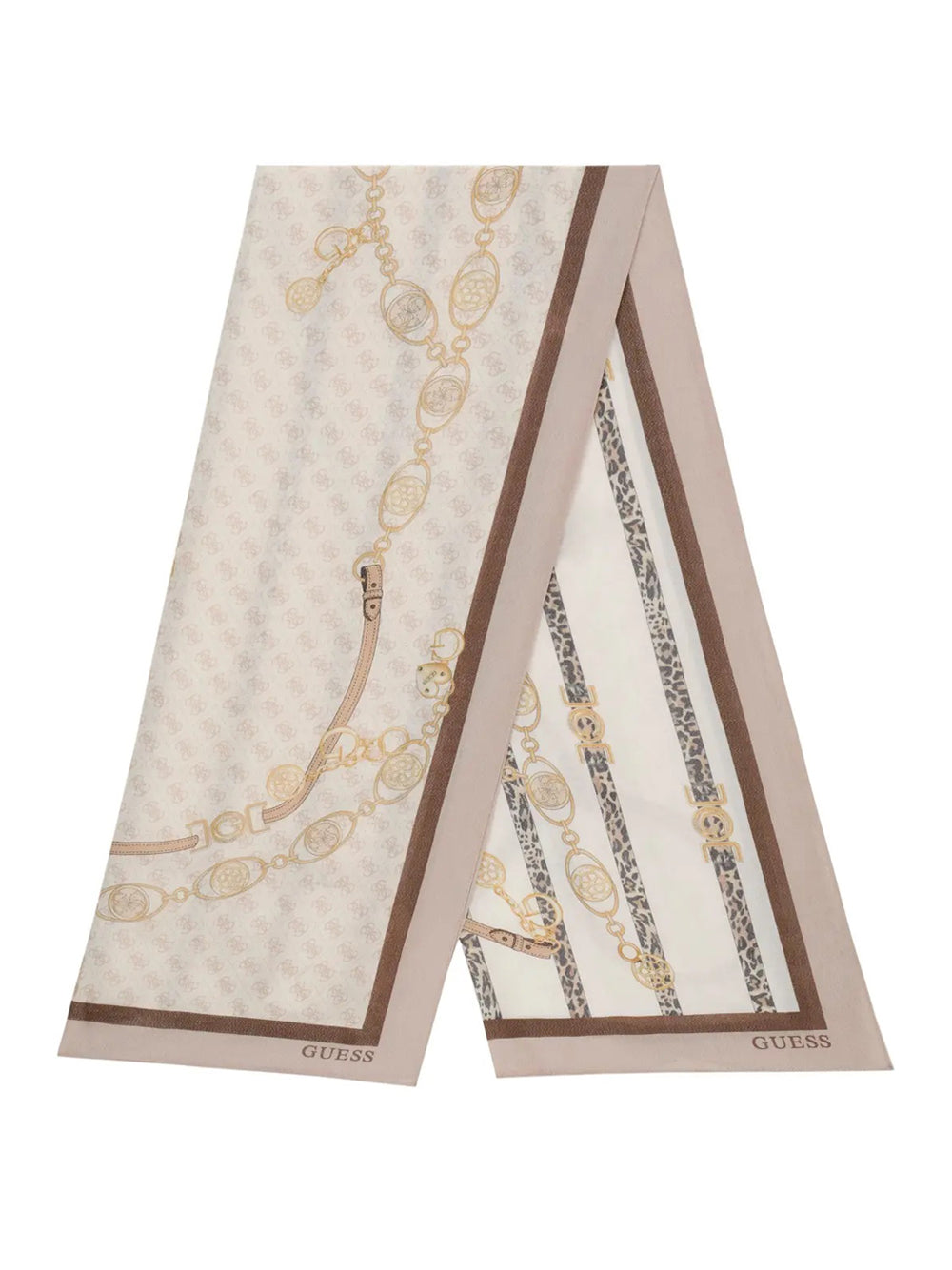 GUESS 1 USCITA Guess Sciarpa Printed 70X180 - Taupe Light Taupe