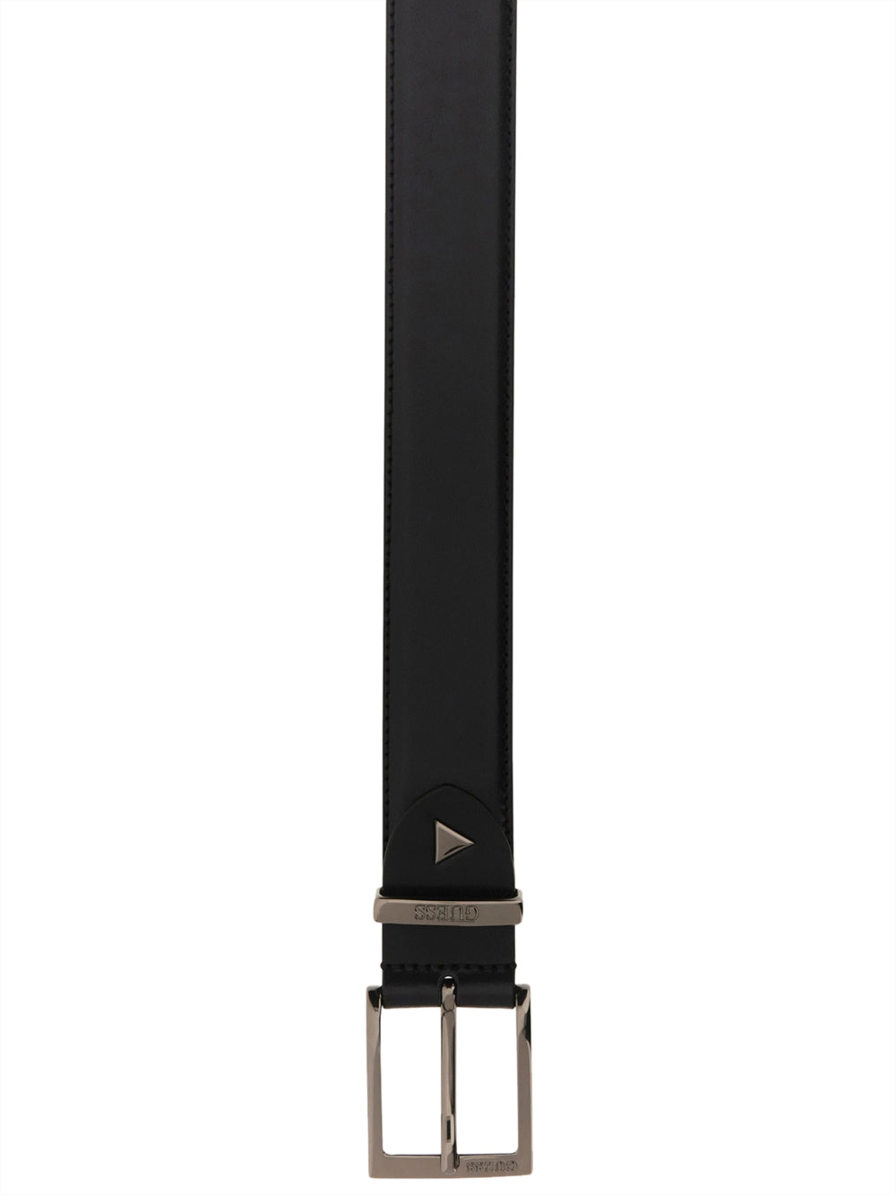 GUESS 1 USCITA Guess Cintura In Vera Pelle Logo - Nero BLACK