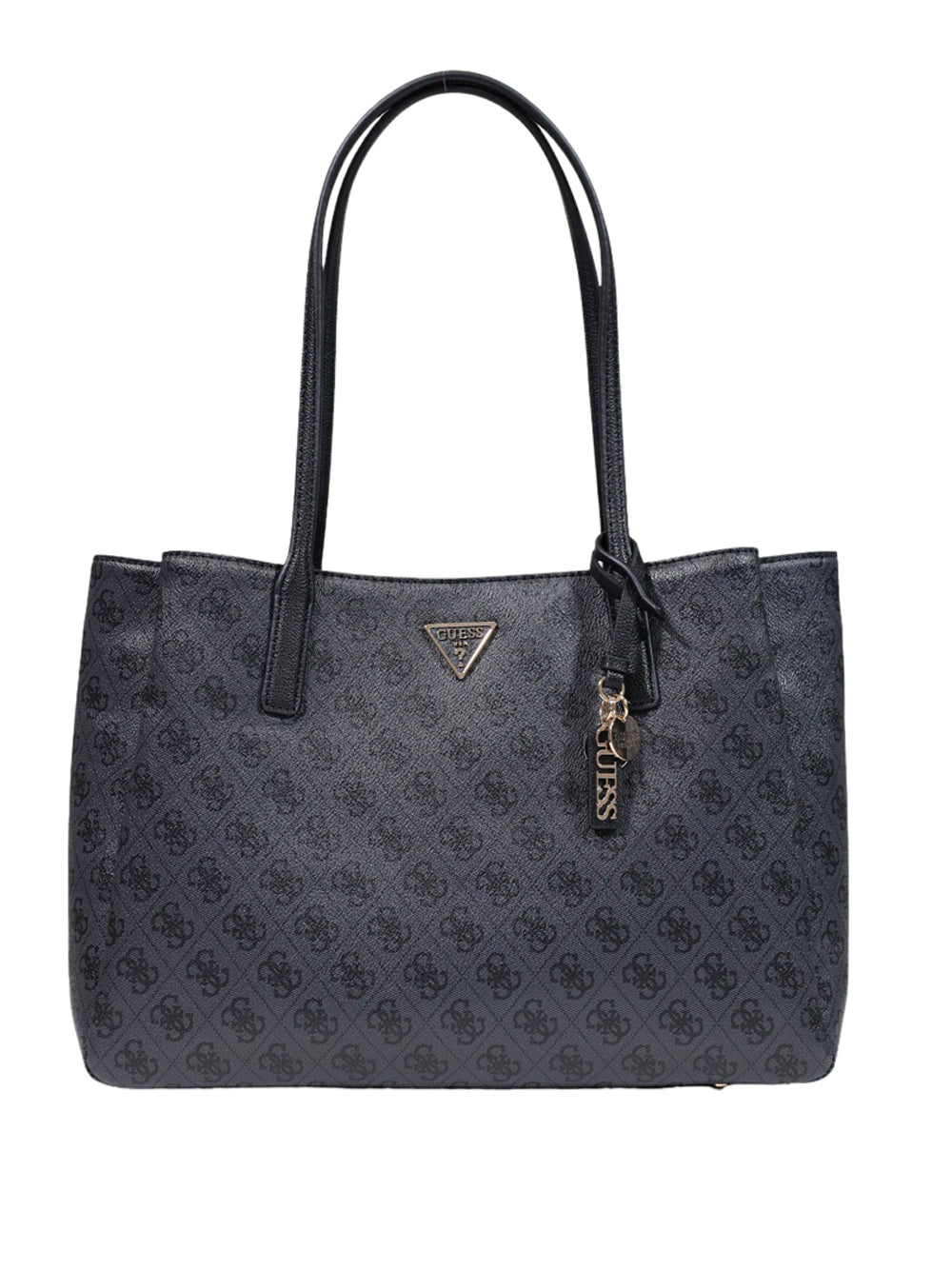 GUESS 1 USCITA Guess Borsa A Mano Noelle Li Tech Tote - Coal Coal Logo