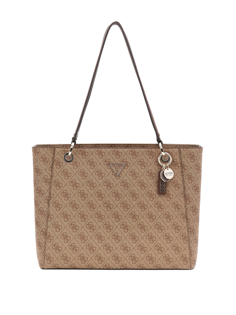 GUESS 1 USCITA Guess Borsa A Mano Noelle Li Tech Tote - Brown Latte Logo/Brown