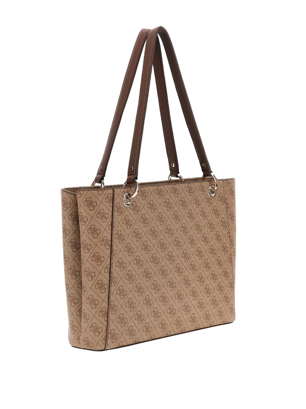 GUESS 1 USCITA Guess Borsa A Mano Noelle Li Tech Tote - Brown Latte Logo/Brown
