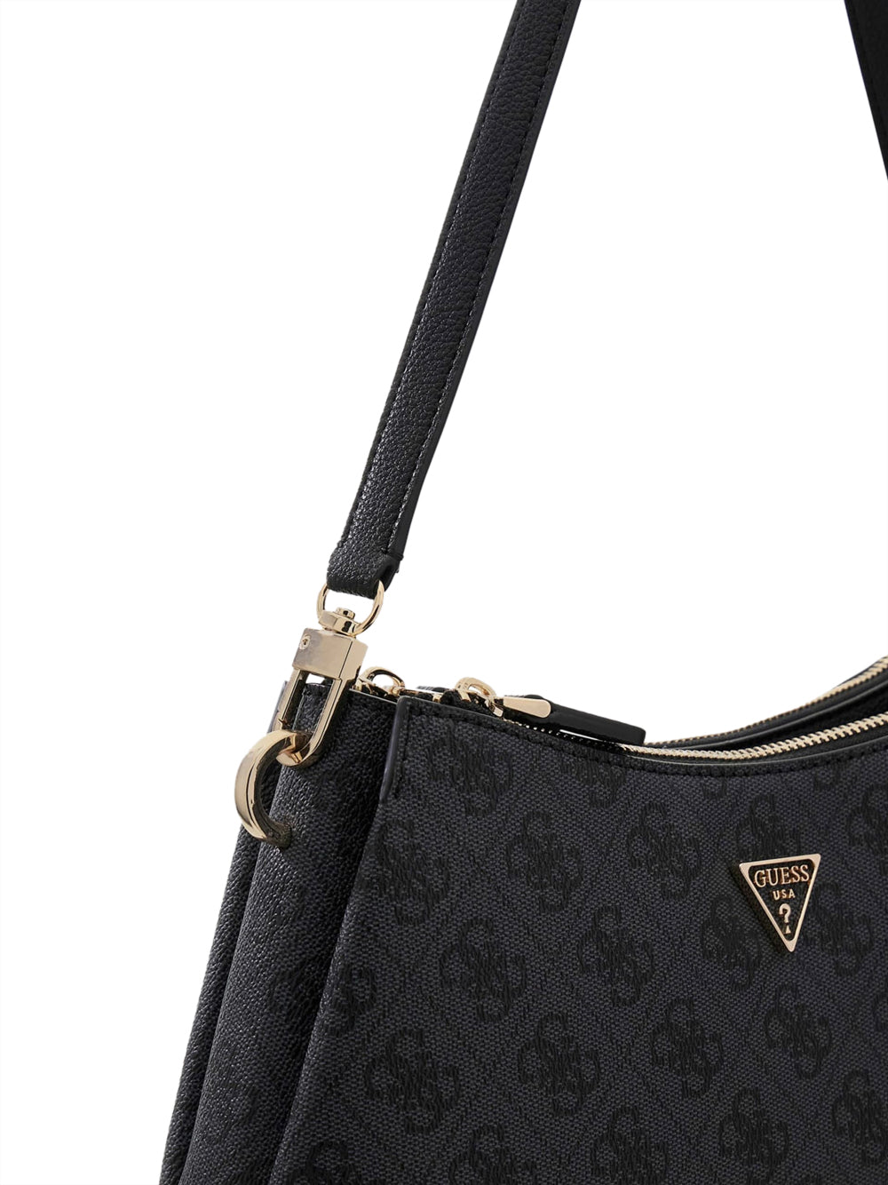 GUESS 1 USCITA Guess Borsa A Tracolla Mini Noelle 4G Logo - Coal Coal Logo