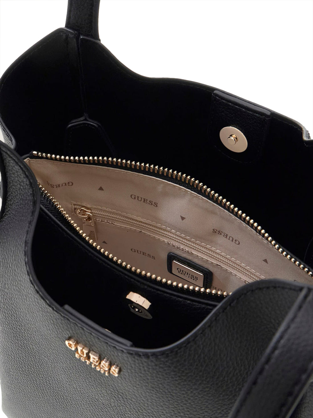 GUESS 1 USCITA Guess Borsa A Mano A Secchiello Melody - Nero BLACK
