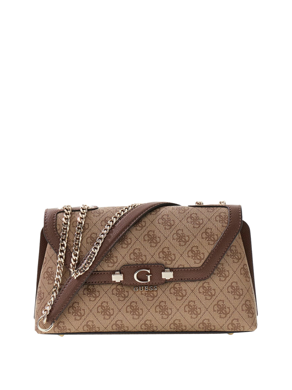 GUESS 1 USCITA Guess Borsa A Tracolla Lindsey Convertible - Beige Latte Logo