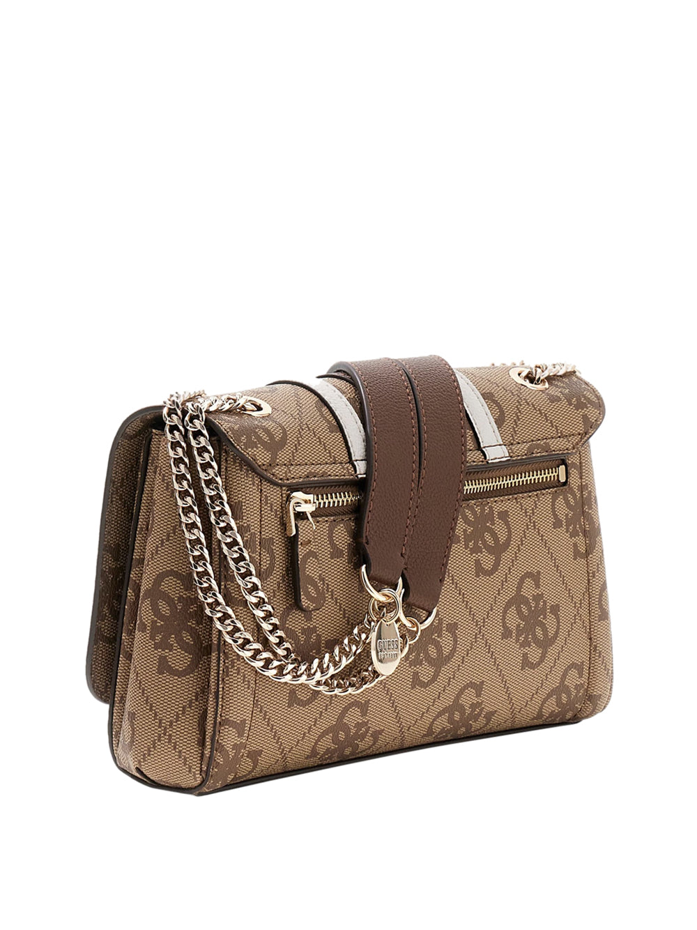 GUESS 1 USCITA Guess Borsa A Tracolla Con Logo Noelle - Brown Latte Logo/Brown
