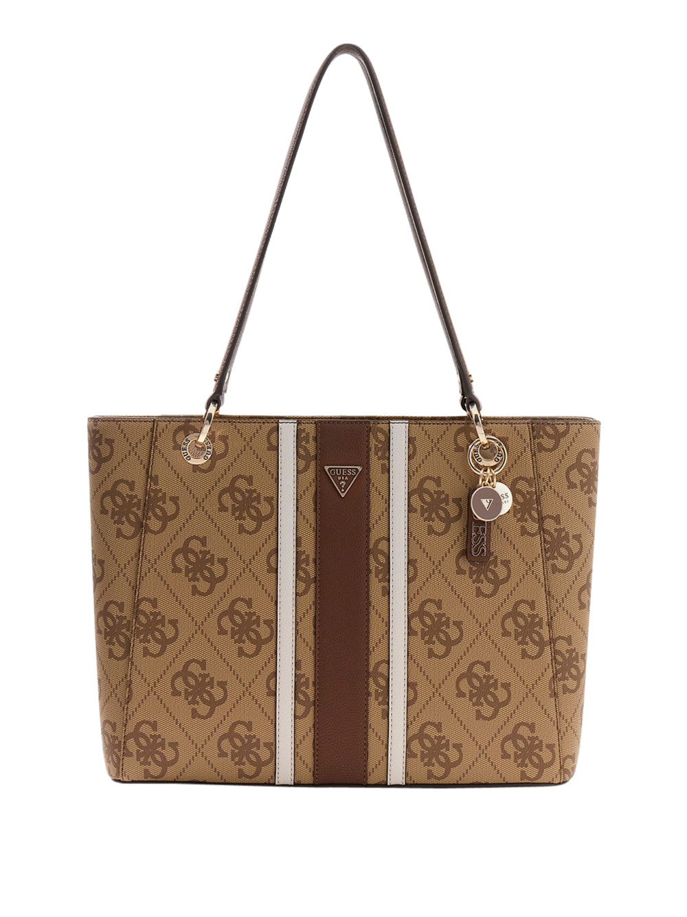 GUESS 1 USCITA Guess Borsa Shopper Noelle - Brown Latte Logo/Brown