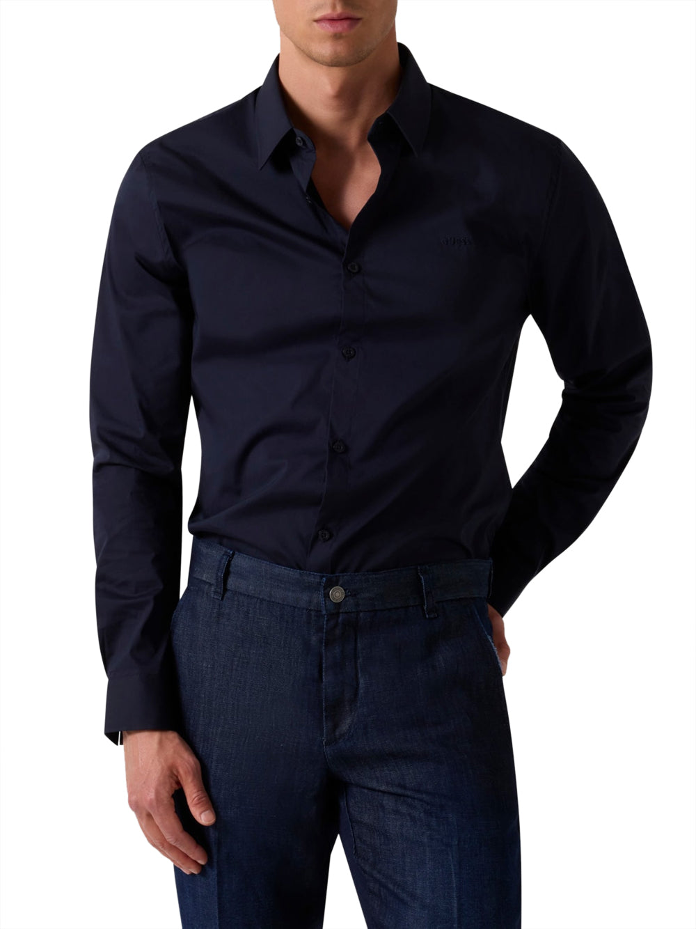 GUESS 1 USCITA Guess Camicia Ls Sunset - Navy Smart blue