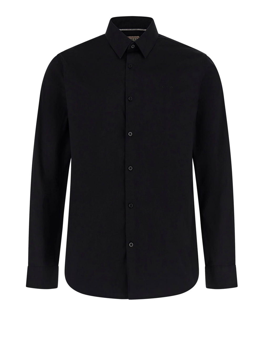 GUESS 1 USCITA Guess Camicia In Tinta Unita Slim Fit - Black Jet Black A996