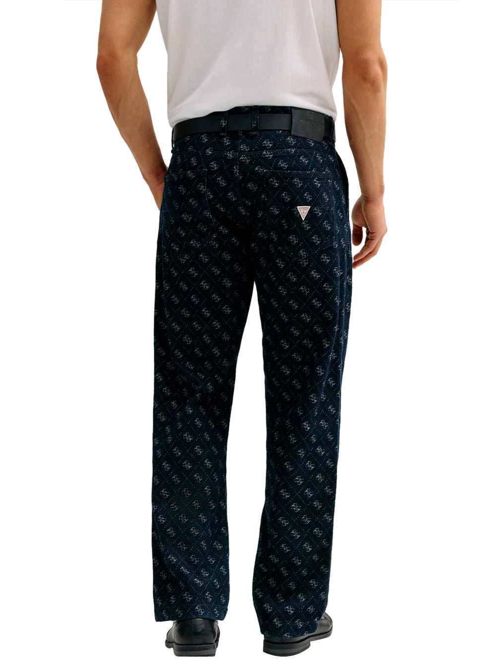 GUESS 1 USCITA Guess Jeans Chino Damon - Blu Wisley 4G Logo
