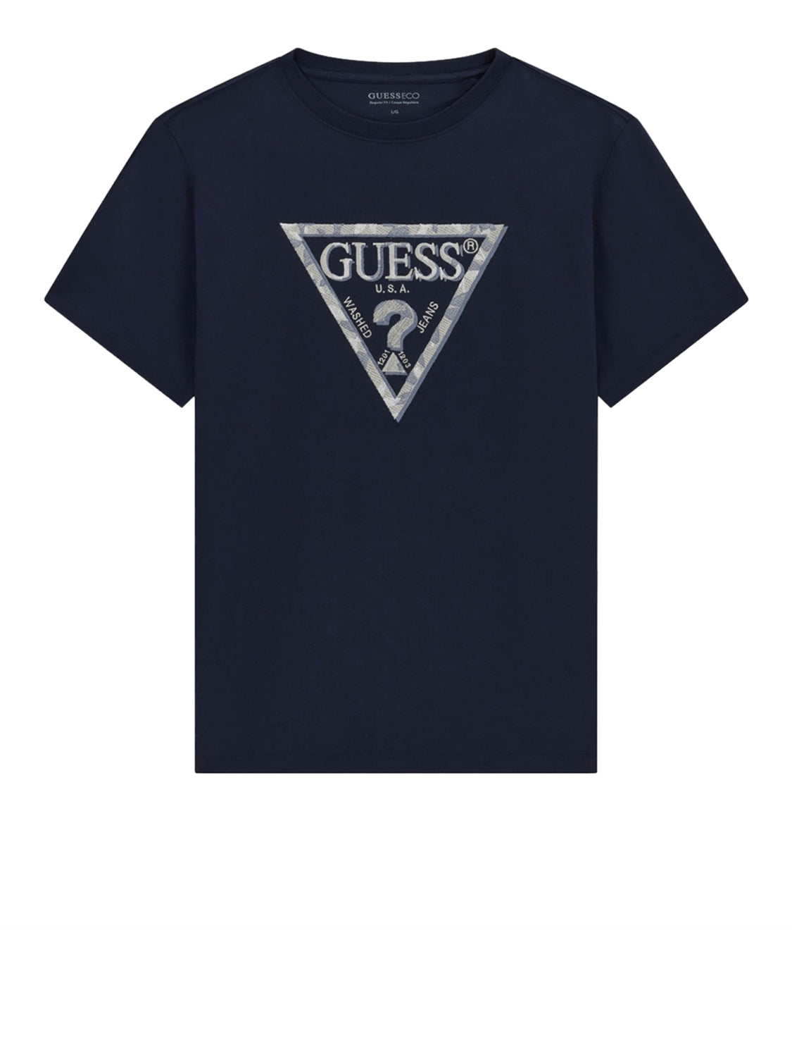 GUESS 1 USCITA Guess T-Shirt Logo Frontale Navy Smart blue