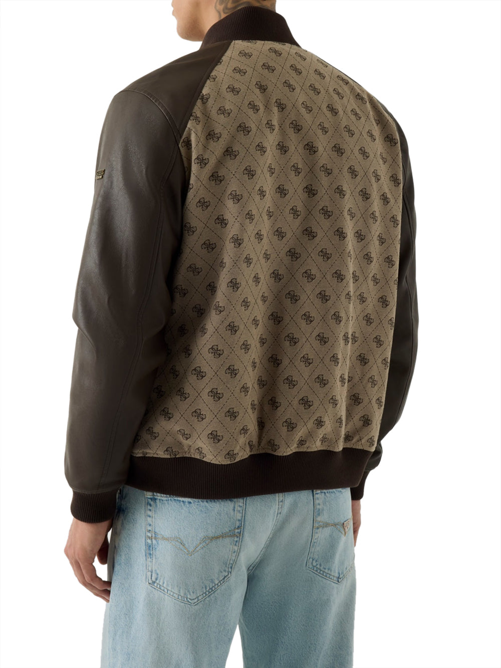 GUESS 1 USCITA Guess Bomber Monogram - Sand Sand 4G Logo Combo