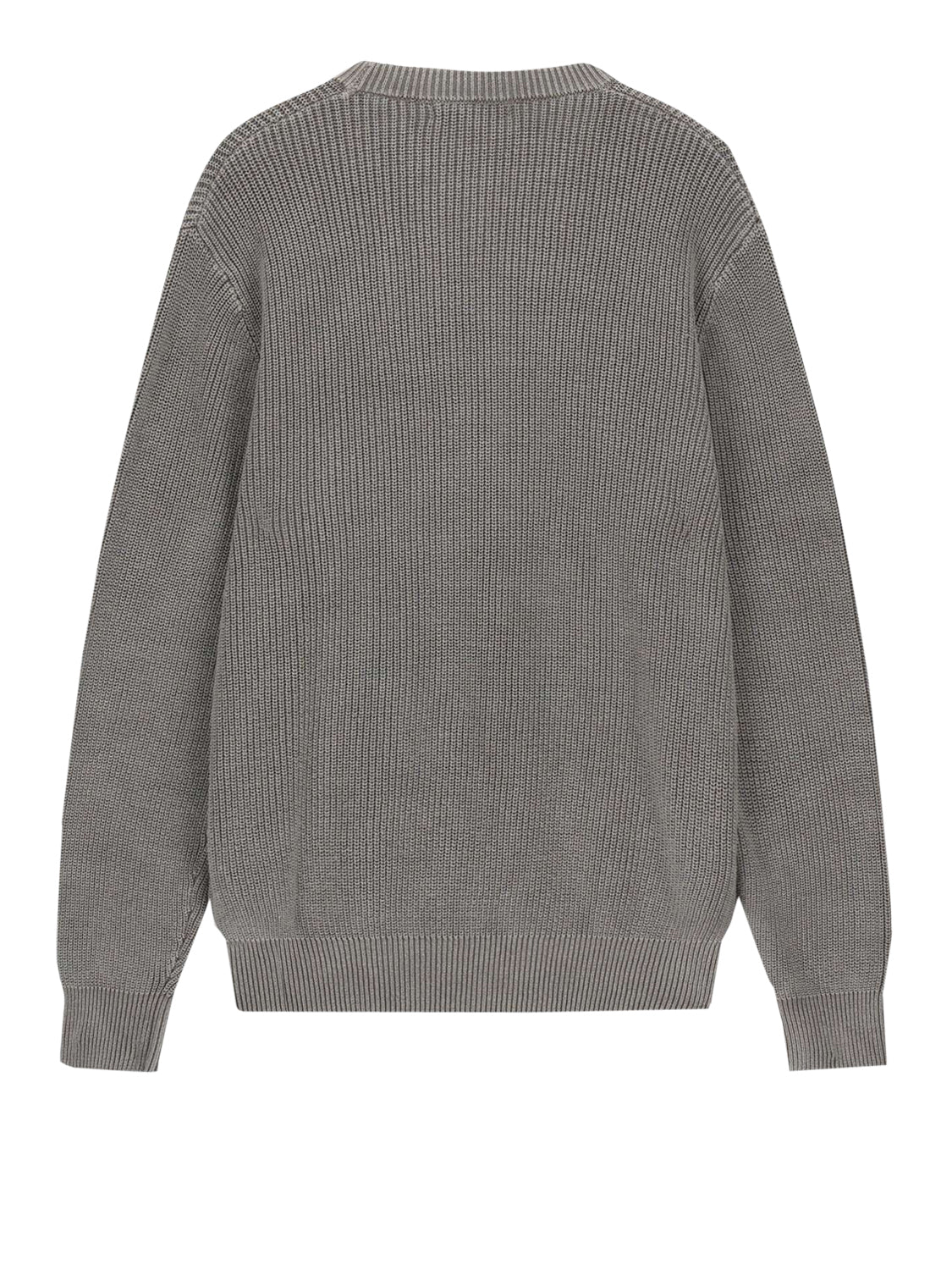 GUESS 1 USCITA Maglione Guess Manny Cn English Rib Washed Sw - Grigio Grigio/beige