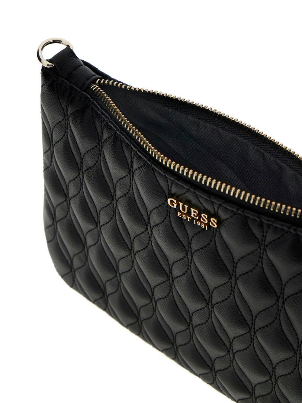 GUESS 1 USCITA Guess Pochette Flat Maxine Quilted - Nero BLACK