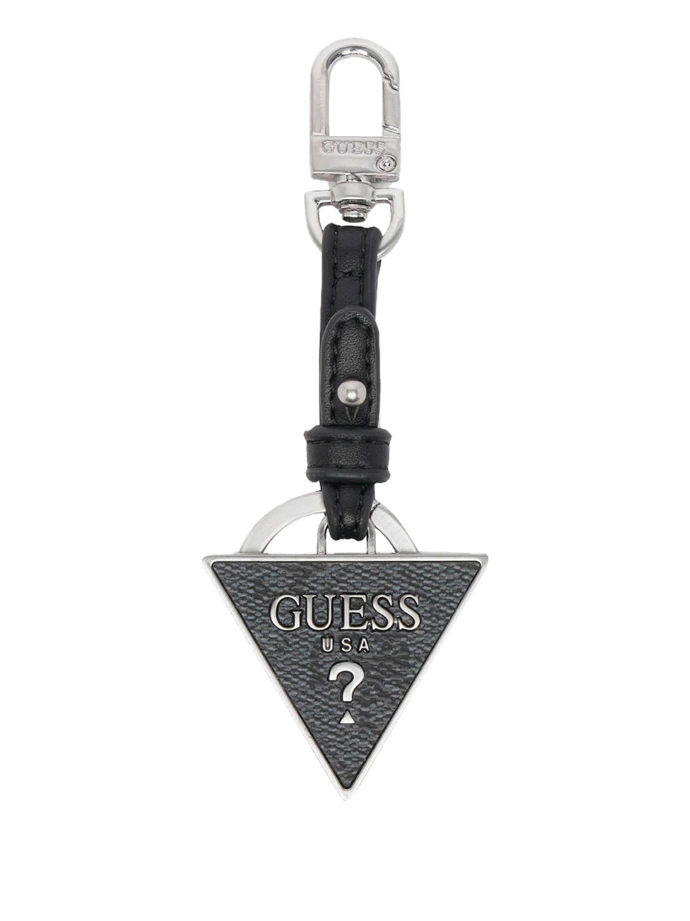 GUESS 1 USCITA Guess Portachiavi Metal Triangle Keyring - Dark Black Dark black