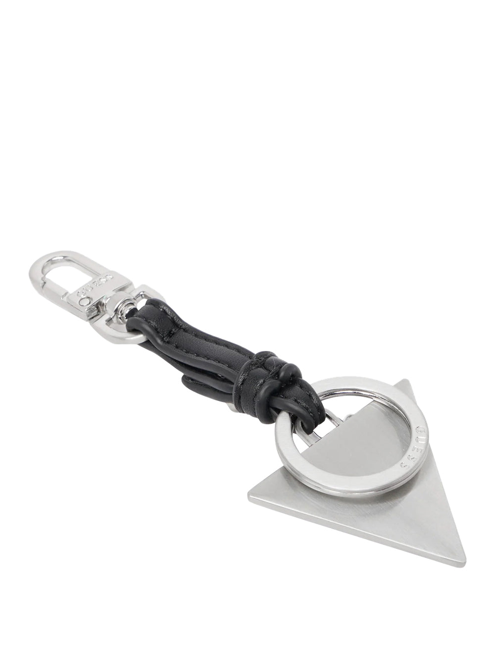 GUESS 1 USCITA Guess Portachiavi Metal Triangle Keyring - Dark Black Dark black