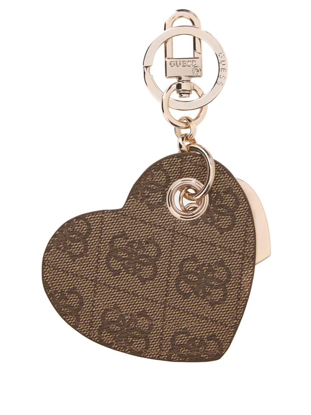 GUESS 1 USCITA Guess Portachiavi Lindsey - Beige Latte Logo