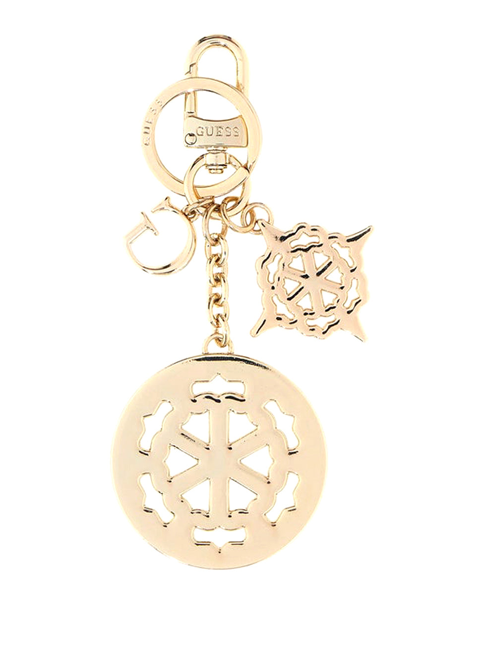 GUESS 1 USCITA Guess Portachiavi Ella Logo - Beige Beige