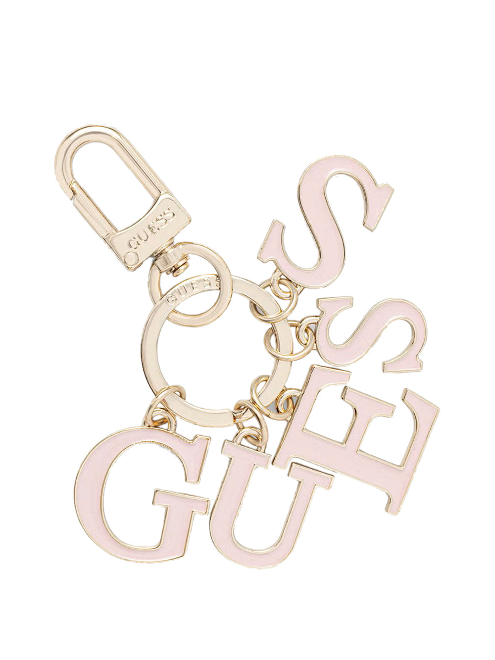 GUESS 1 USCITA Guess Portachiavi Logo - Rosa ROSE