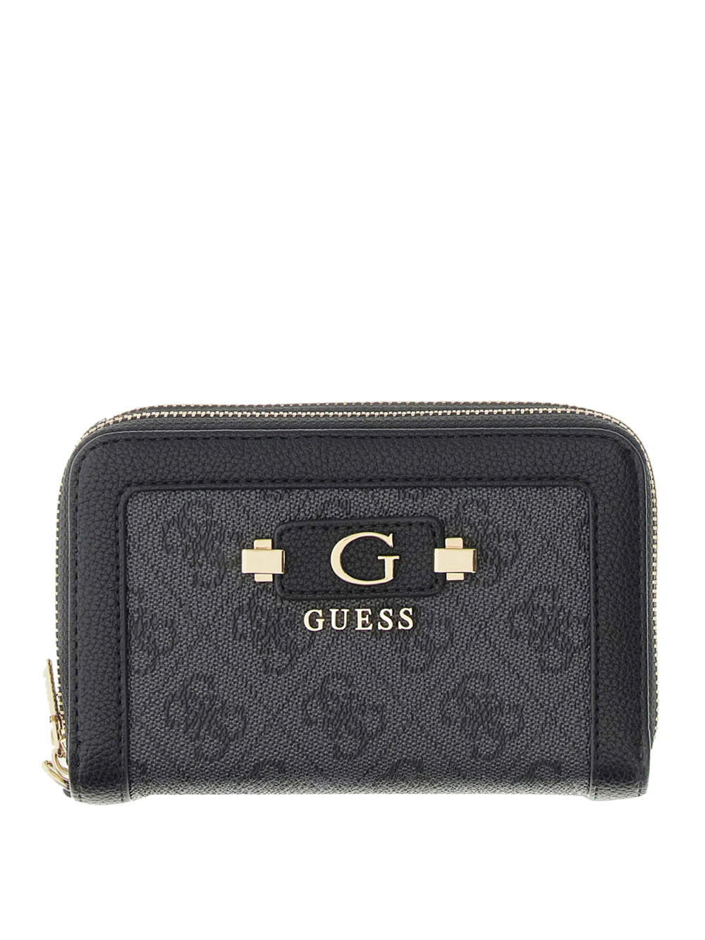 GUESS 1 USCITA Guess Portafoglio Lindsey Slg Med Double Zip - Coal Coal Logo