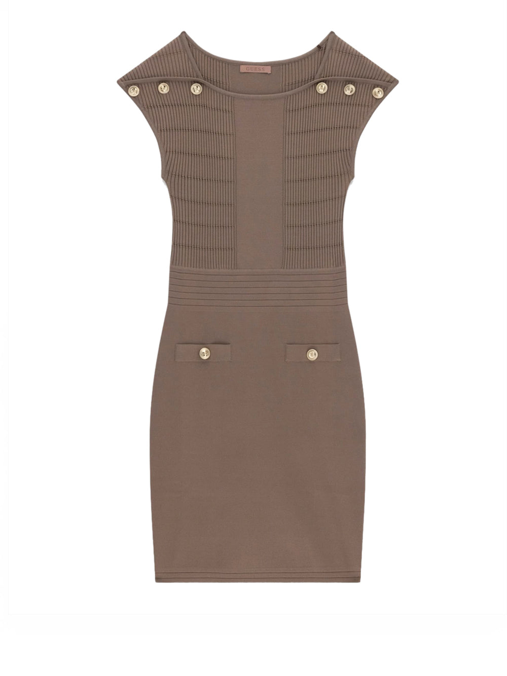 GUESS 1 USCITA Guess Abito Square Carmen - Taupe Silk taupe