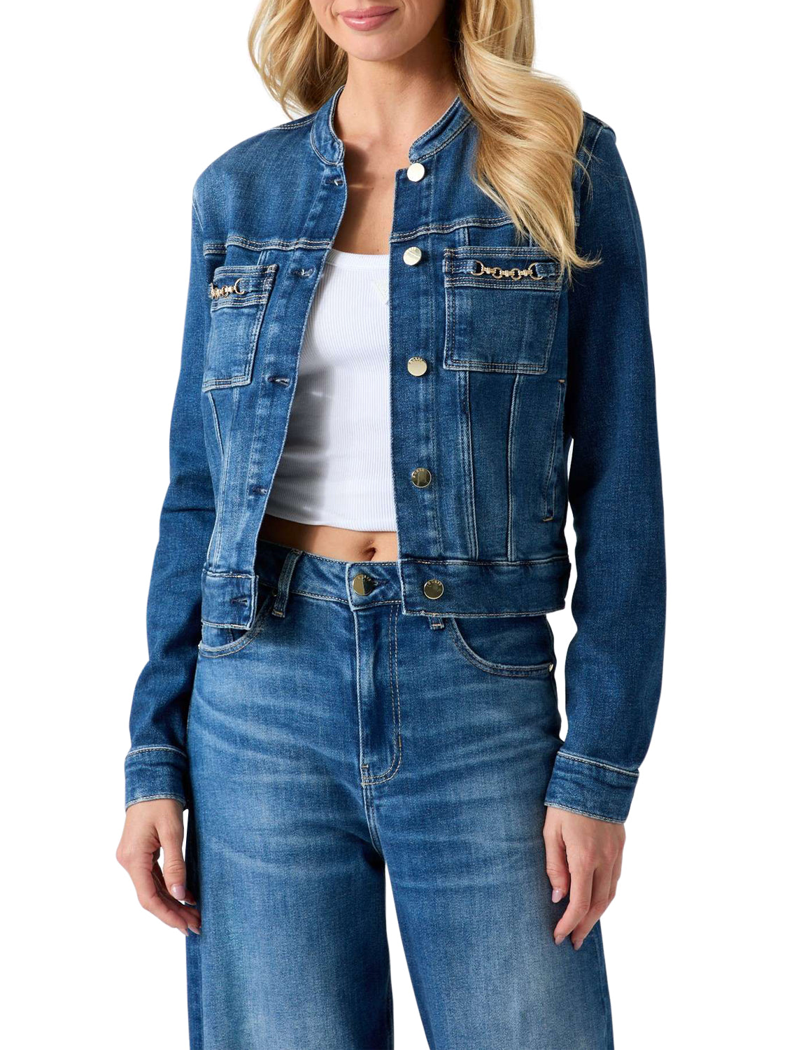 GUESS 1 USCITA Giubbino di Jeans Ivy Guess - Dark Denim DENIM