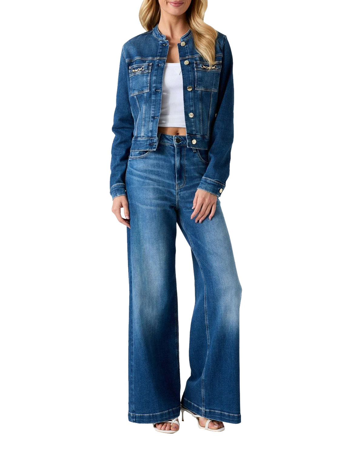 GUESS 1 USCITA Giubbino di Jeans Ivy Guess - Dark Denim DENIM