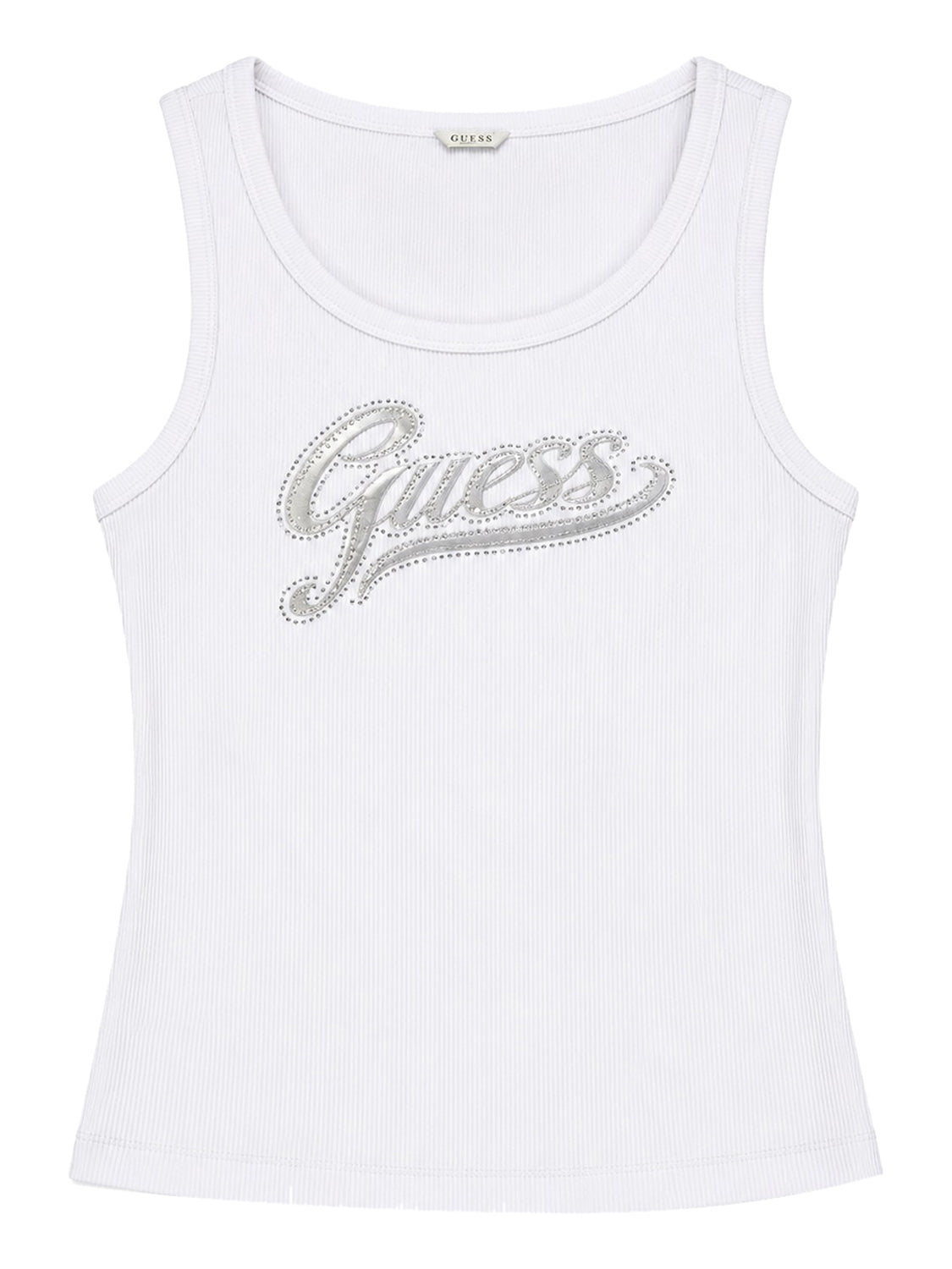 GUESS 1 USCITA Guess Canotta Malika Logo - Bianco Bianco