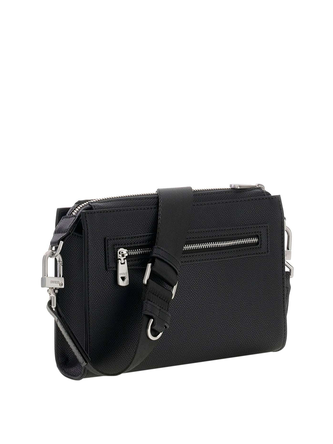 GUESS 2 USCITA Guess Borsa A Tracolla Milano Crossbody Top Zip - Nero BLACK