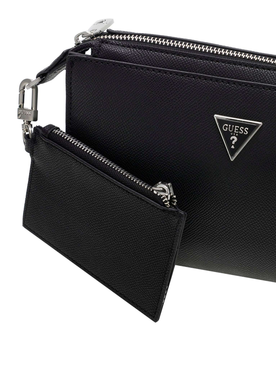 GUESS 2 USCITA Guess Borsa A Tracolla Milano Crossbody Top Zip - Nero BLACK