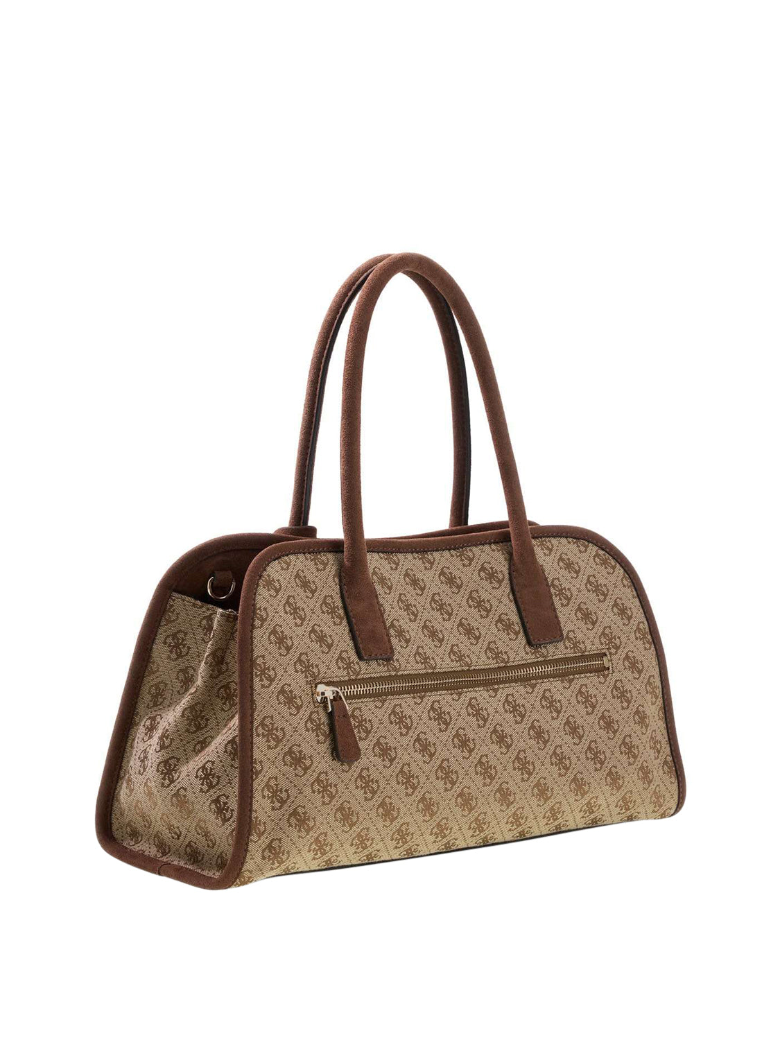 GUESS 2 USCITA Borsa A Mano Samantha Girlfriend Guess - Marrone/Beige Latte Logo/Brown