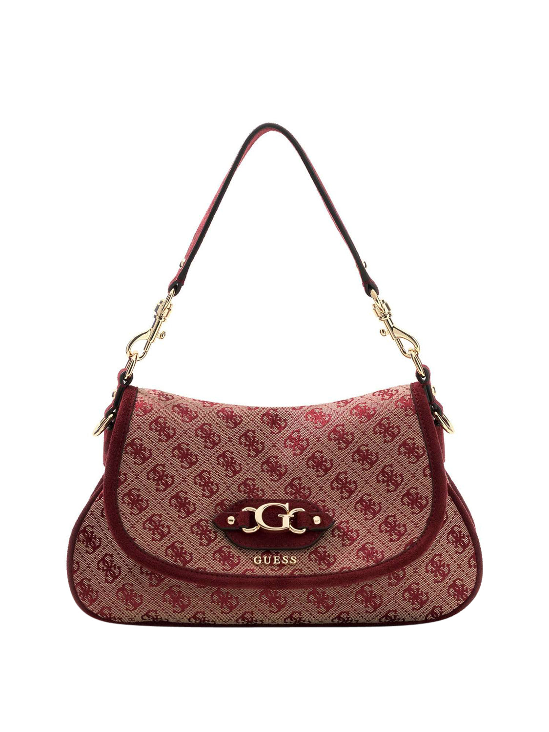 GUESS 2 USCITA Borsa a Tracolla Samantha Flap Guess - Bordeaux BORDEAUX