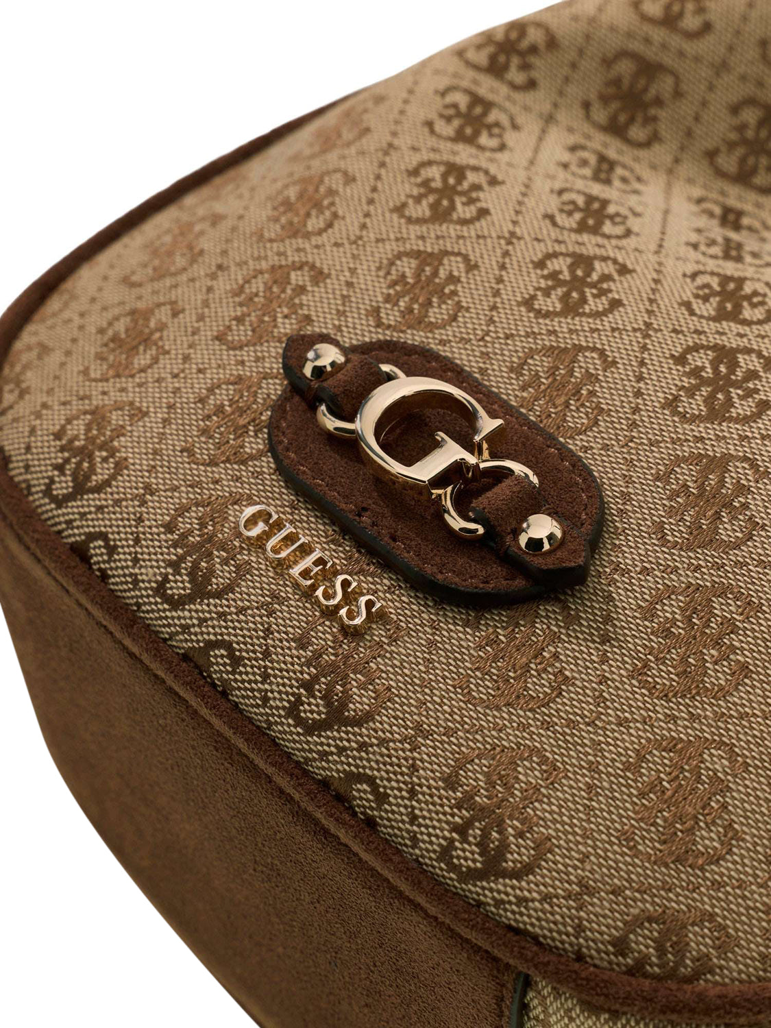 GUESS 2 USCITA Borsa A Mano Samantha Mini Drwstrn Bucket Guess - Muti Latte Logo/Brown