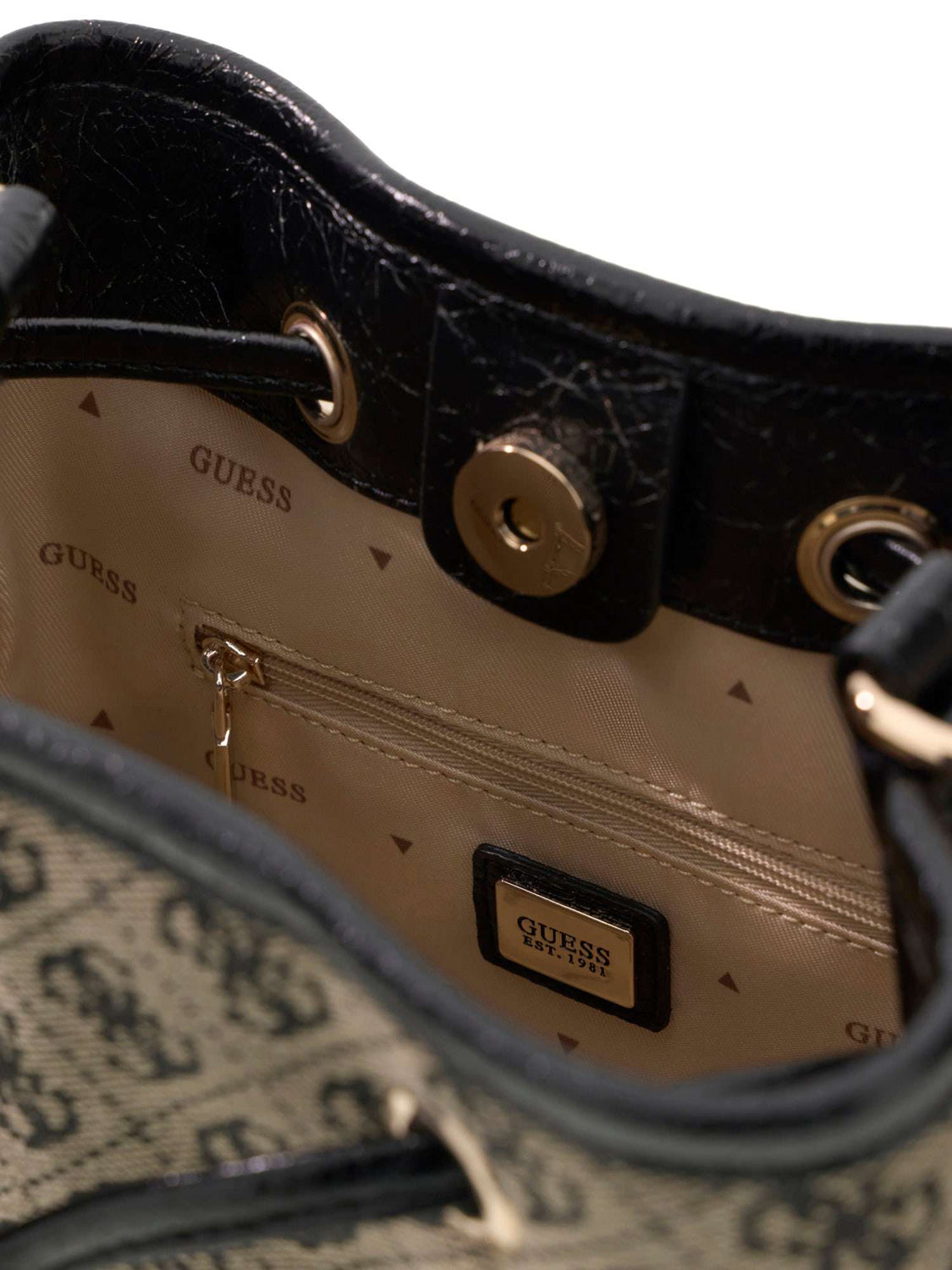 GUESS 2 USCITA Borsa a Mano Guess Samantha Mini - Nero Black Logo
