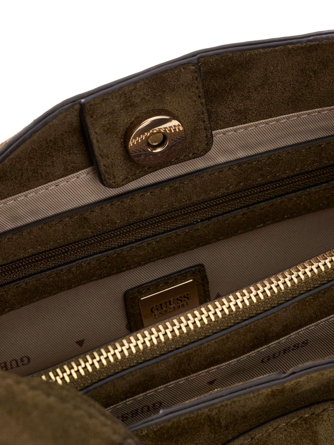 GUESS 2 USCITA Borsa a Mano Sunset Small Hobo Guess - Oliva Olive