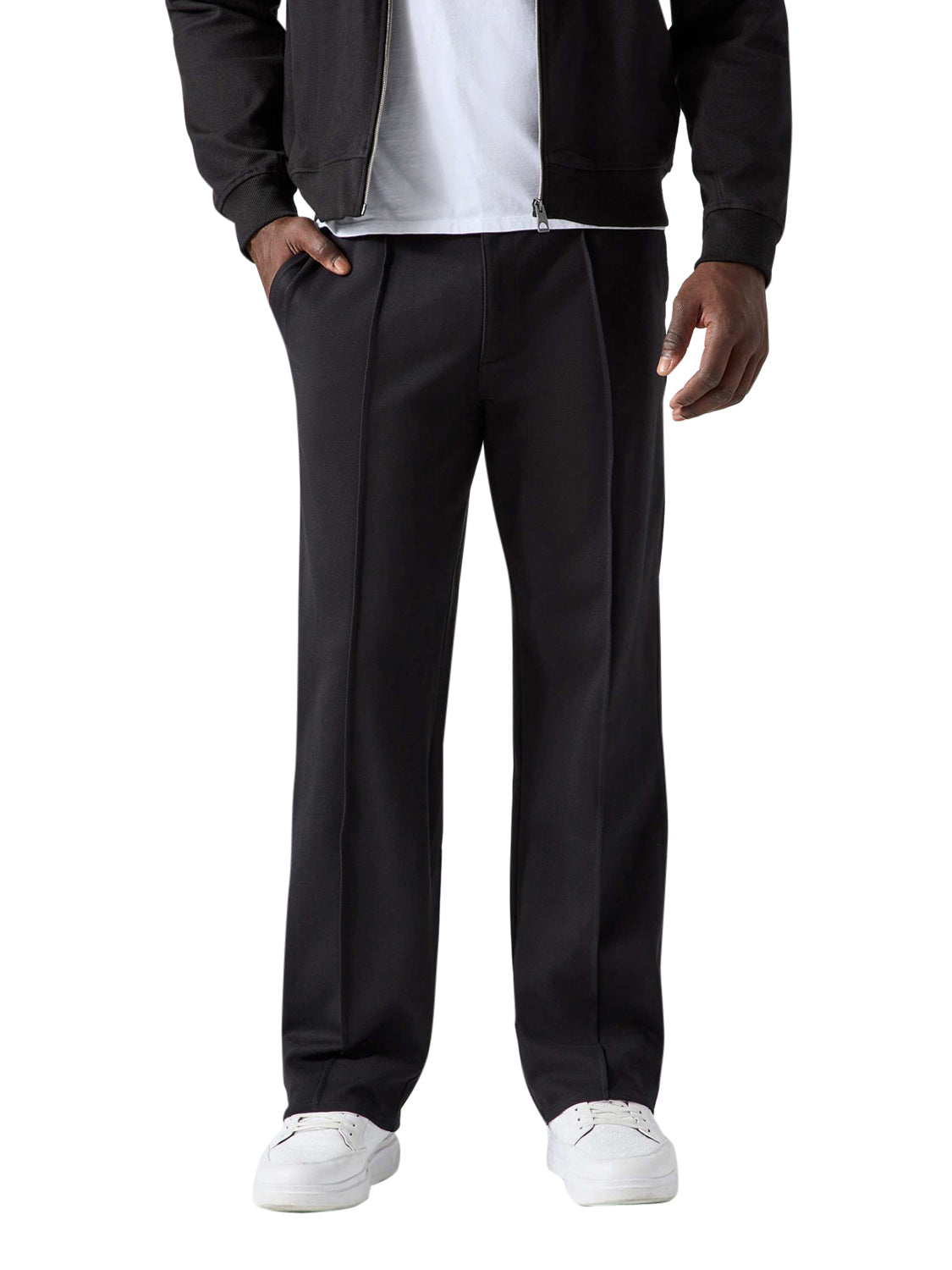 GUESS 2 USCITA Guess Pantalone Regular Leg Diagonal - Nero Jet Black A996