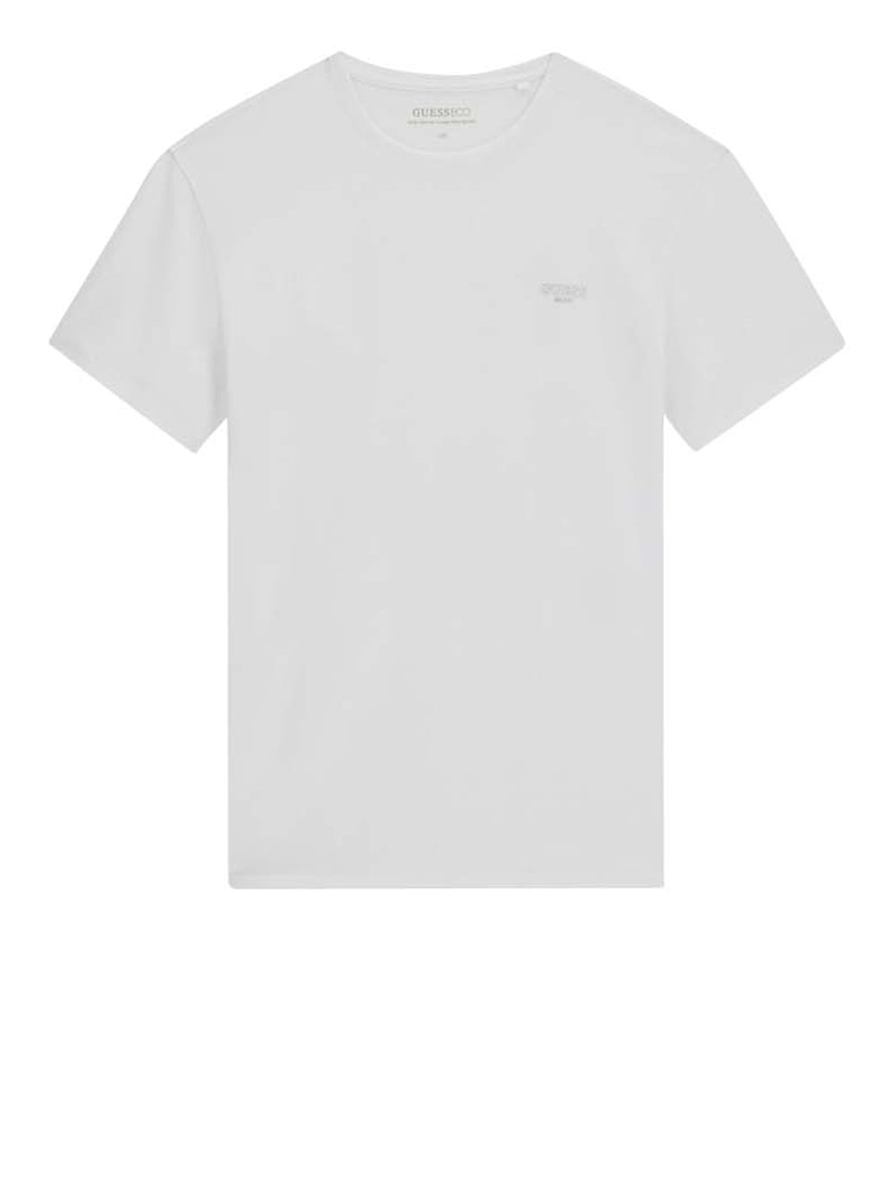 GUESS 2 USCITA Guess T-Shirt In Misto Cotone - Bianco Pure white