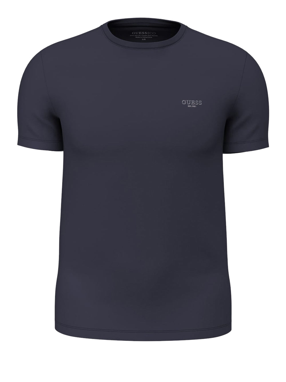 GUESS 2 USCITA Guess T-Shirt In Misto Cotone - Navy Smart blue