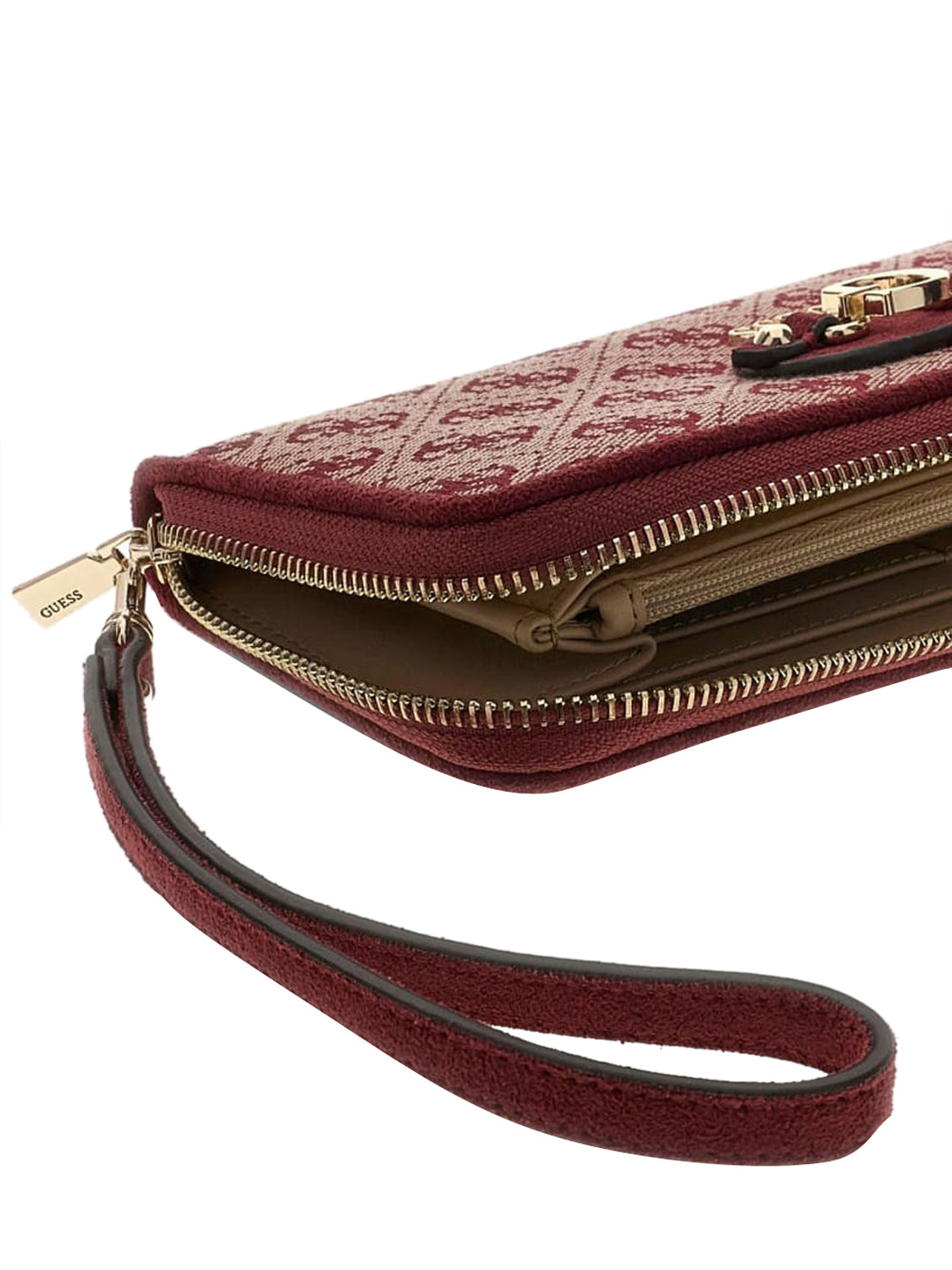 GUESS 2 USCITA Portafoglio Maxi Samantha Guess - Merlot Logo