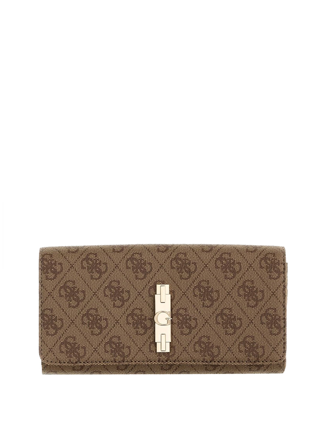 GUESS 2 USCITA Portafoglio Maxi Yvonne Guess - Latte Logo
