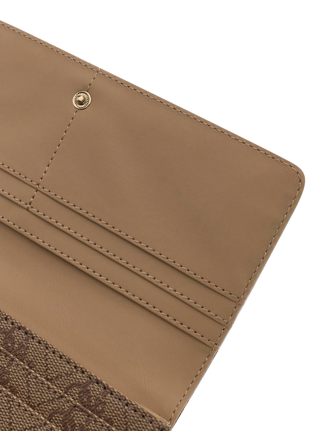GUESS 2 USCITA Portafoglio Maxi Yvonne Guess - Latte Logo