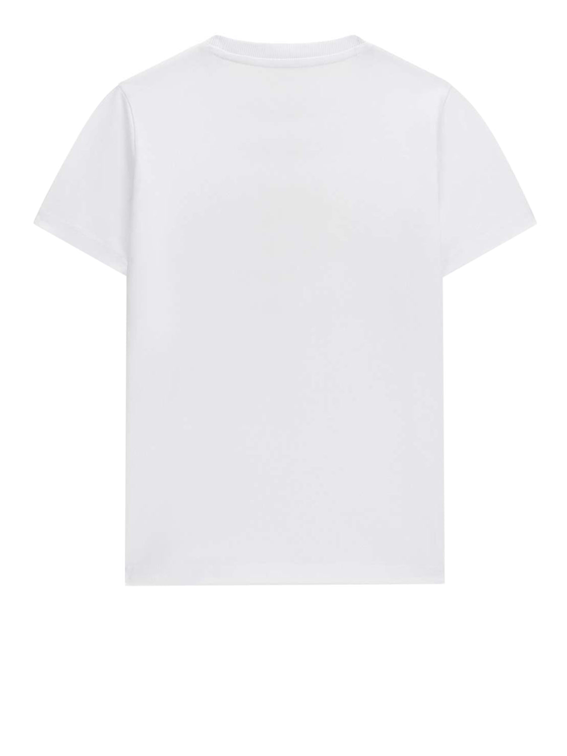 GUESS 2 USCITA T-Shirt Guess Ss Cn 4G Round Crystals Logo - Bianco Pure white