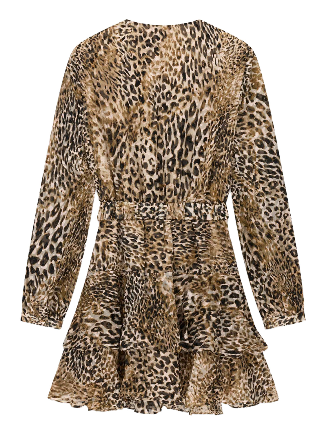 GUESS 2 USCITA Abito Guess Clarisse Belted Flare - Leopard Leopard Savannah Pri
