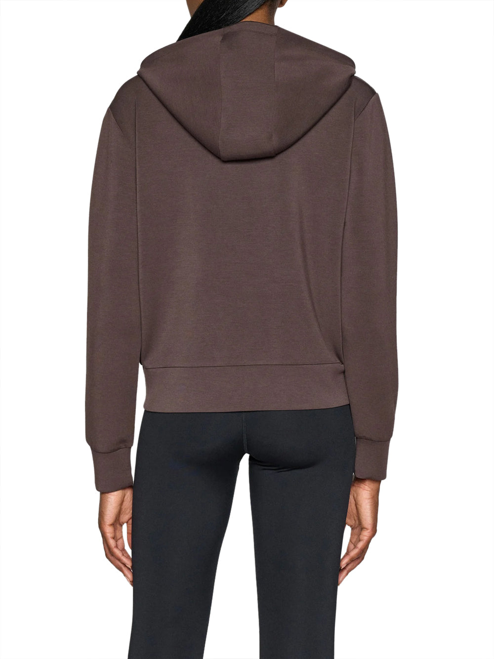 GUESS ATHLEISURE 1 USCITA Guess Felpa Zip Olympe - Coffee Coffee Roast