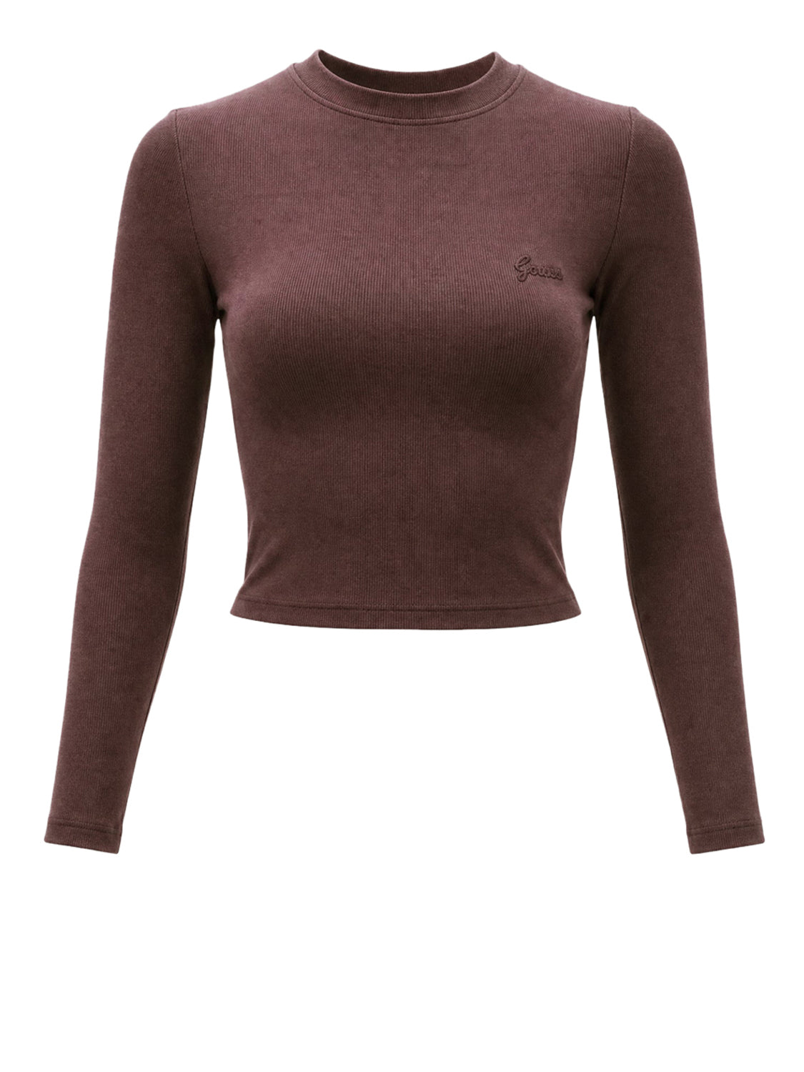 GUESS ATHLEISURE 1 USCITA Guess Top Logo Frontale Cherry Brown Cherry Brown
