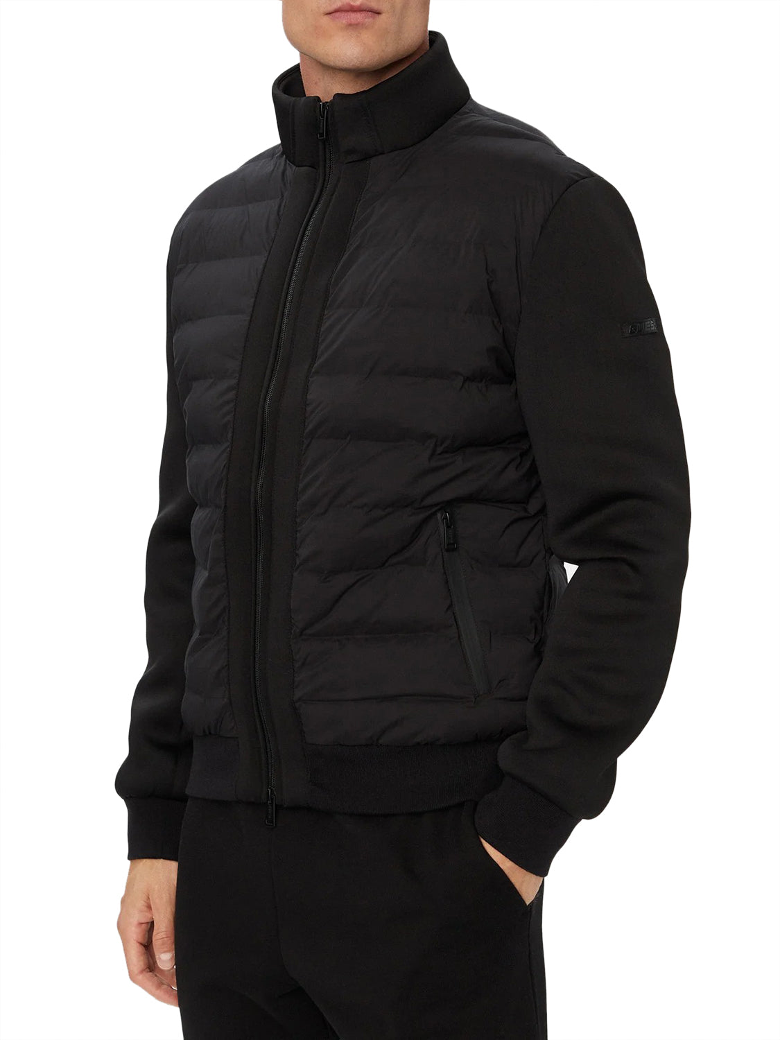 GUESS ATHLEISURE 1 USCITA Giubbotto Guess Albert - Nero Jet Black A996