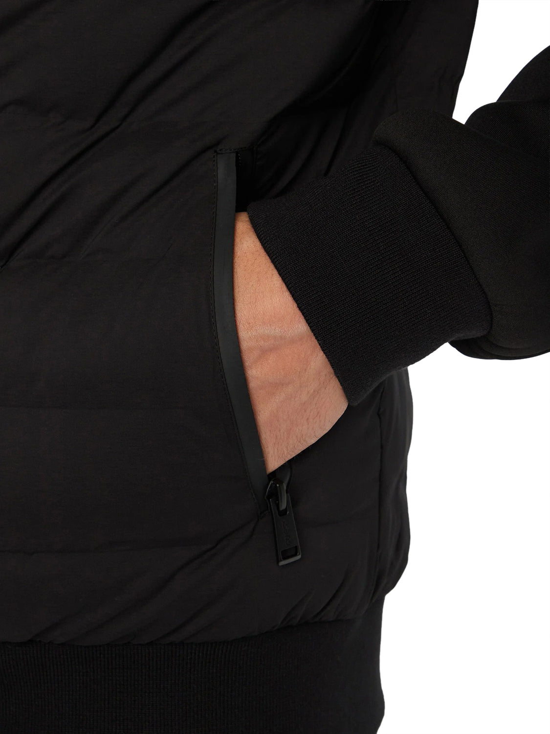 GUESS ATHLEISURE 1 USCITA Giubbotto Guess Albert - Nero Jet Black A996
